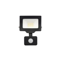 Noxion LED Strålkastare Beamy G3.1 Svart 20W 2200lm 100D - 830 Varm Vit | IP44 - Rörelse- och Ljussensor - Symmetrisk