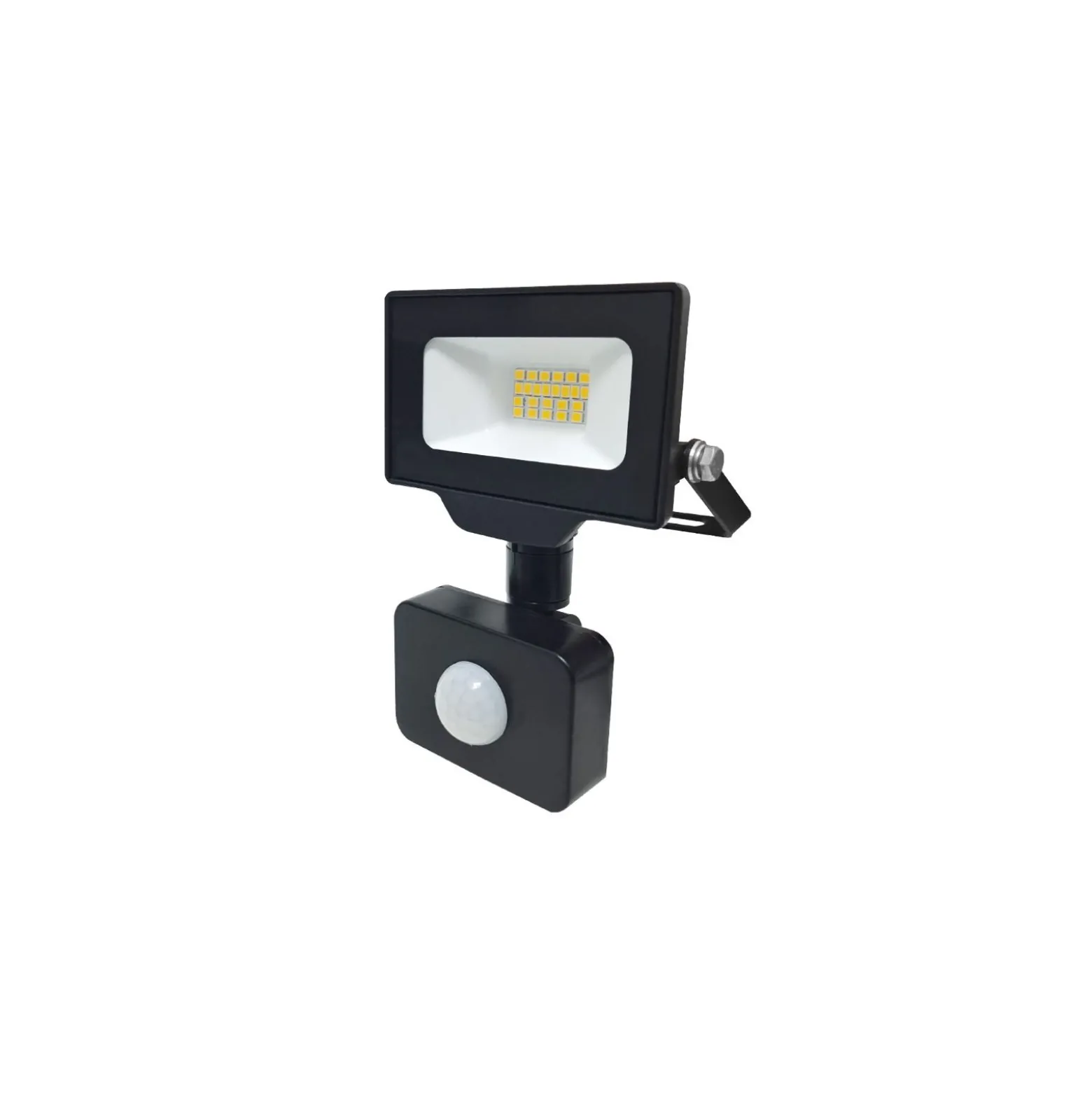Noxion LED Strålkastare Beamy G3.1 Svart 10W 1100lm 100D - 830 Varm Vit | IP44 - Rörelse- och Ljussensor - Symmetrisk