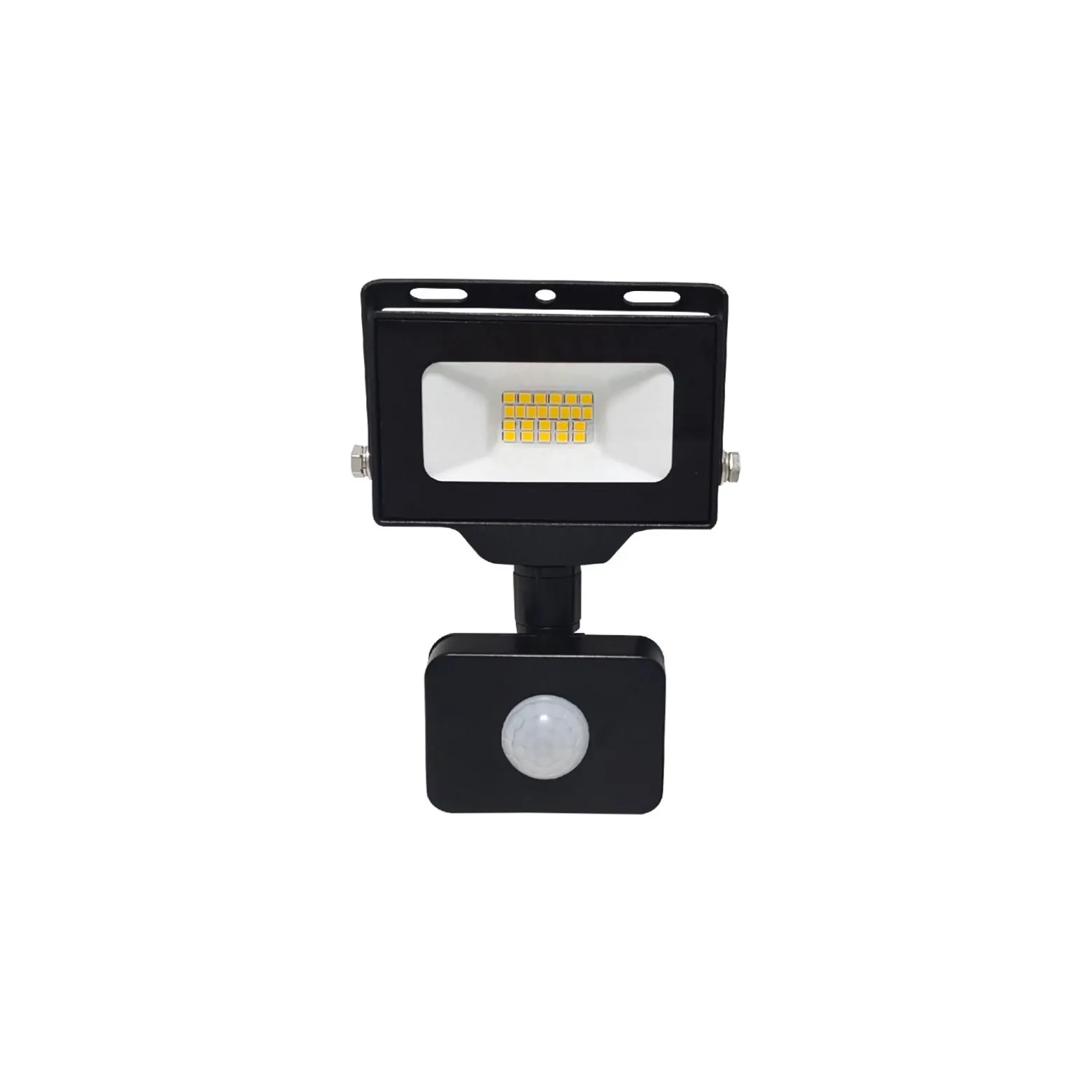 Noxion LED Strålkastare Beamy G3.1 Svart 10W 1100lm 100D - 830 Varm Vit | IP44 - Rörelse- och Ljussensor - Symmetrisk