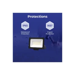Noxion LED Strålkastare Beamy G3.1 Svart 50W 5500lm 110D - 830 Varm Vit | IP65 - Symmetrisk