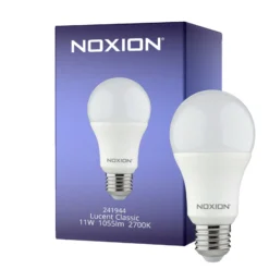 Noxion Lucent Classic LED E27 Päron Matt 11W 1055lm - 827 Extra Varm Vit | Dimbar - Ersättare 75W