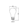Noxion Lucent Filament LED E27 Päron Klar 7W 806lm - 827 Extra Varm Vit | Ersättare 60W