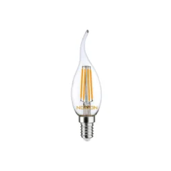 Noxion Lucent LED E14 Bøyd spiss Kronljus Filament Klar 4.5W 470lm - 827 Extra Varm Vit | Dimbar - Ersättare 40W