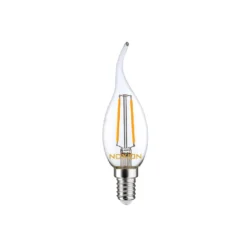 Noxion Lucent LED E14 Bøyd spiss Kronljus Filament Klar 2.5W 250lm - 827 Extra Varm Vit | Ersättare 25W