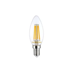 Noxion Lucent LED E14 Kronljus Filament Klar 4.5W 470lm - 827 Extra Varm Vit | Ersättare 40W