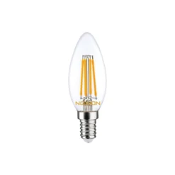Noxion Lucent LED E14 Kronljus Filament Klar 4.5W 470lm - 827 Extra Varm Vit | Dimbar - Ersättare 40W
