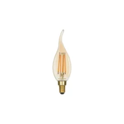 Noxion Lucent LED E14 Kronljus Filament Ambar BA35 4.5W 400lm - 822 Extra Varm Vit | Dimbar - Ersättare 35W
