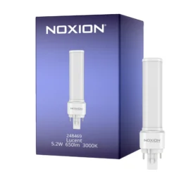 Noxion Lucent PL-C LED 5.2W - 830 Varm Vit | 2-Stift - Ersättare 18W