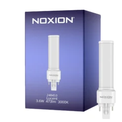 Noxion Lucent PL-C LED 3.6W - 830 Varm Vit | 2-Stift - Ersättare 10W