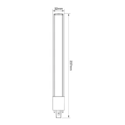 Noxion Lucent PL-S LED 6W - 827 Extra Varm Vit | 2-Stift - Ersättare 11W
