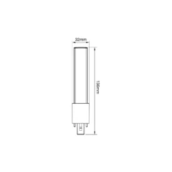 Noxion Lucent PL-S LED 2.8W - 827 Extra Varm Vit | 2-Stift - Ersättare 5W