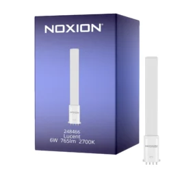 Noxion Lucent PL-S LED 6W - 827 Extra Varm Vit | 4-Stift - Ersättare 11W