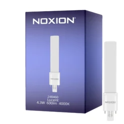 Noxion Lucent PL-S LED 4.3W - 840 Kallvit | 2-Stift - Ersättare 9W