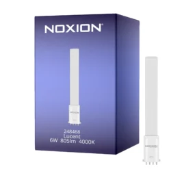 Noxion Lucent PL-S LED 6W - 840 Kallvit | 4-Stift - Ersättare 11W