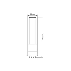 Noxion Lucent PL-S LED 4.3W - 840 Kallvit | 4-Stift - Ersättare 9W