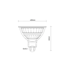 Noxion PerfectColor LED Spot GU5.3 MR16 4.5W 345lm 36D - 940 Kallvit | Bästa Färgåtergivning - Dimbar - Ersättare 35W