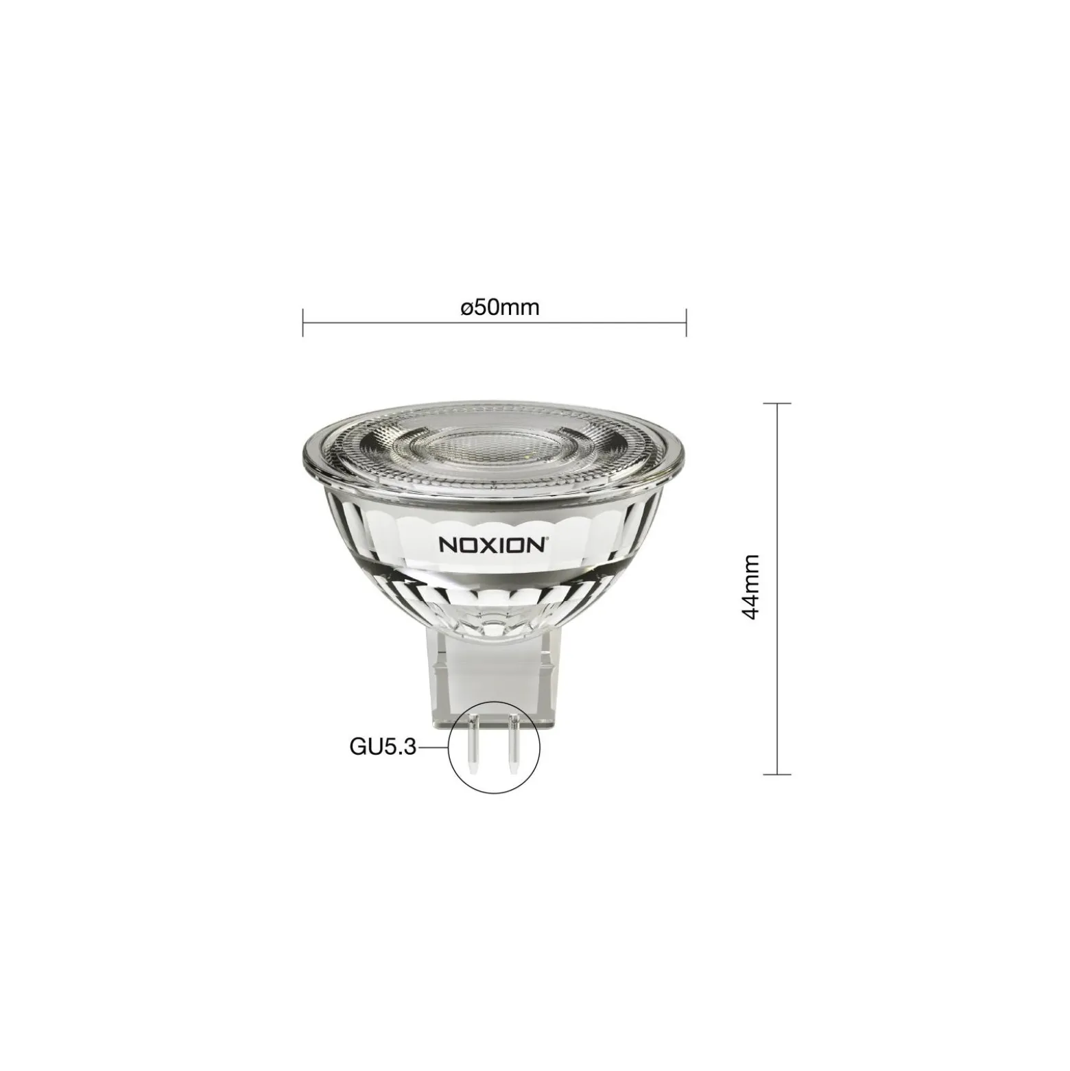 Noxion PerfectColor LED Spot GU5.3 MR16 4.5W 345lm 36D - 927 Extra Varm Vit | Bästa Färgåtergivning - Dimbar - Ersättare 35W