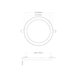 Noxion Ring för LED Downlight Ecowhite Polerad krom