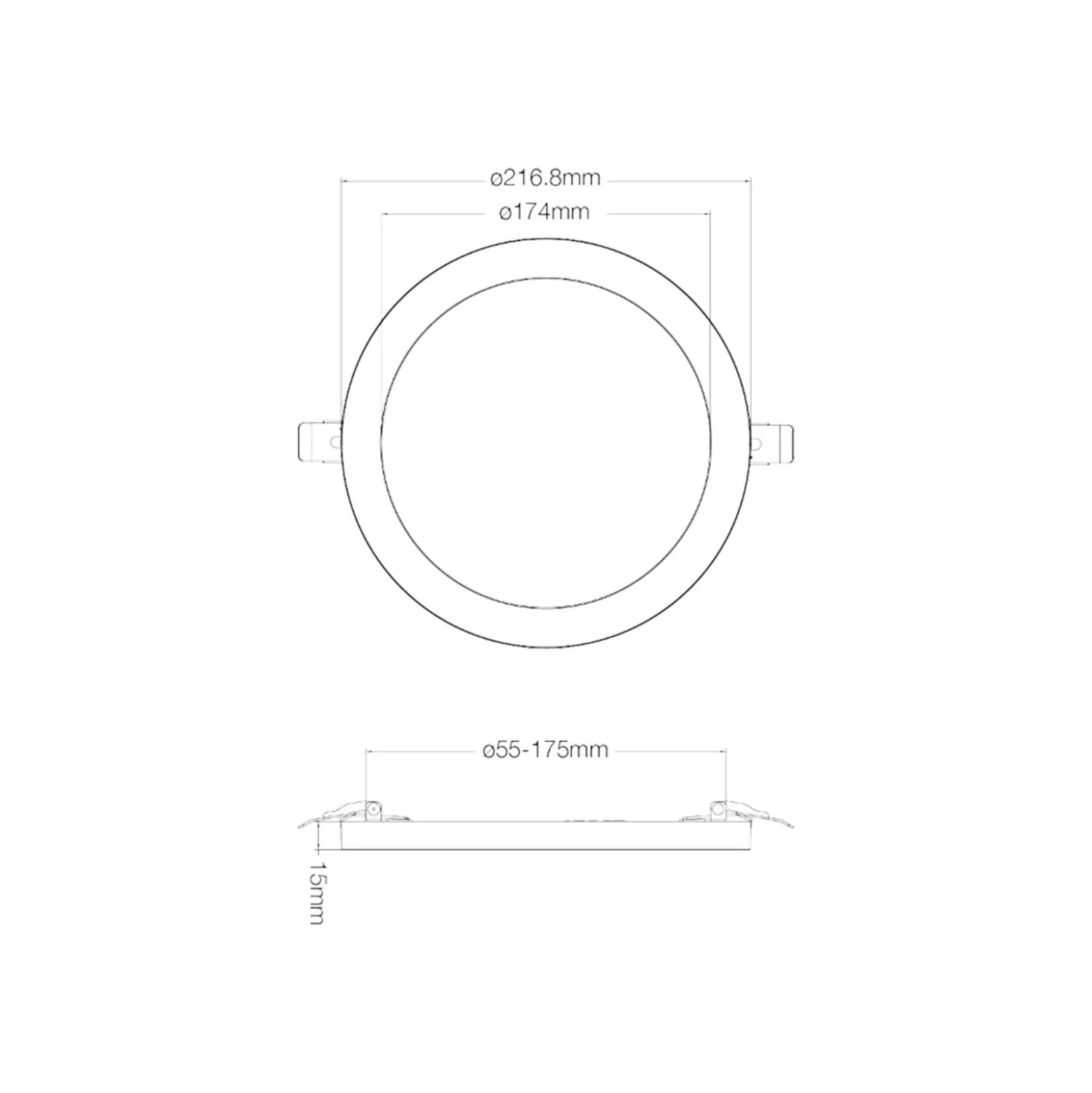 Noxion Ring för LED Downlight Ecowhite Satin nickel