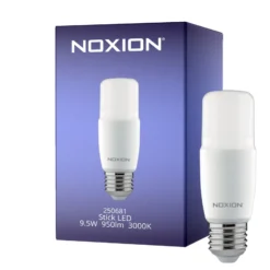 Noxion Stick LED E27 Matt 9.5W 950lm - 830 Varm Vit | Ersättare 68W
