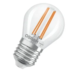 Osram Classic LED E27 Boll Filament Klar 3.8W 806lm - 827 Extra Varm Vit | Ersättare 60W