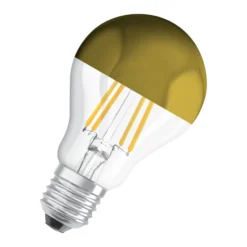 Osram Classic LED E27 Päron Filament Mirror Guld 4W 400lm - 827 Extra Varm Vit | Ersättare 35W