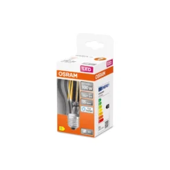 Osram Classic LED E27 Päron Filament Klar 11W 1521lm - 865 Dagsljus | Ersättare 100W