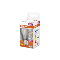 Osram Classic LED E27 Päron Filament Matt 11W 1521lm - 840 Kallvit | Dimbar - Ersättare 100W