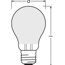 Osram Classic LED E27 Päron Filament Matt 11W 1521lm - 865 Dagsljus | Ersättare 100W