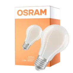 Osram Classic LED E27 Päron Filament Matt 3.8W 806lm - 840 Kallvit | Dimbar - Ersättare 60W