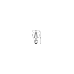 Osram Classic LED E27 Päron Filament Klar Relax and Active 7W 806lm - 827 Extra Varm Vit | Ersättare 60W