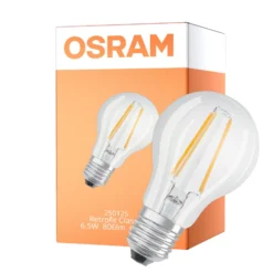 Osram Classic LED E27 Päron Filament Klar 6.5W 806lm - 865 Dagsljus | Ersättare 60W