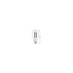 Osram Classic LED E27 Päron Filament Klar 3.8W 806lm Ultra Efficiency - 840 Kallvit | Ersättare 60W
