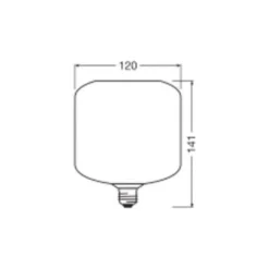 Osram Decor LED Lamp Apelsin Glas E27 3.5W 300lm - 827 Extra Varm Vit | Ersättare 25W