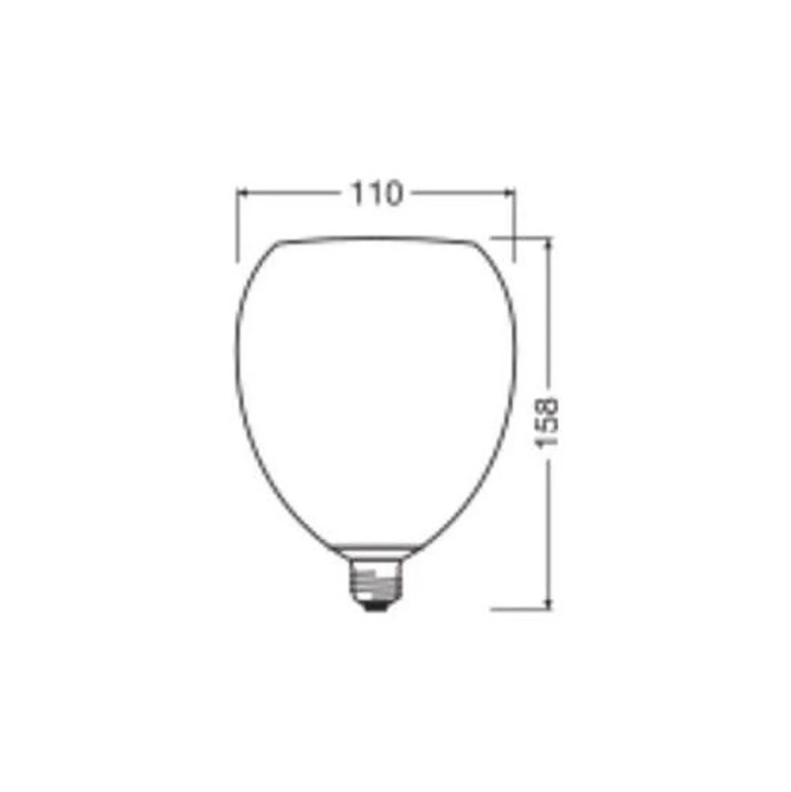 Osram Decor LED Lamp Blå Glas E27 3.5W 300lm - 827 Extra Varm Vit | Ersättare 25W