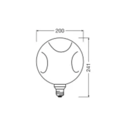 Osram Decor LED Lamp Rose Glas E27 3.5W 300lm - 827 Extra Varm Vit | Ersättare 25W