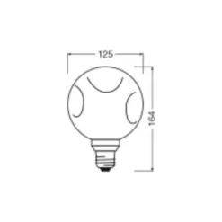 Osram Decor LED Lamp Rose Glas E27 3.5W 300lm - 827 Extra Varm Vit | Ersättare 25W