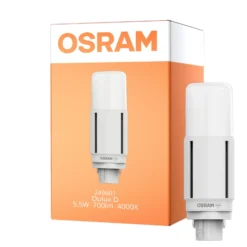 Osram Dulux-D LED 5.5W 700lm - 840 Kallvit | 2-Stift - Ersättare 13W