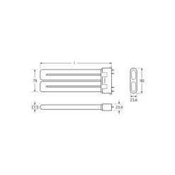Osram Dulux F 24W 840 | Kallvit - 4-Stift