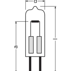 Osram Halogen G4 Capsule Halostar Starlite 5 W