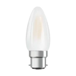 Osram LED B22D Kronljus Filament Matt 4W 470lm - 827 Extra Varm Vit | Ersättare 40W