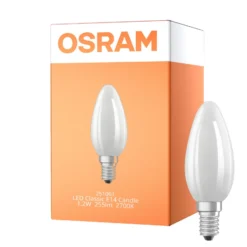 Osram LED Classic E14 Kronljus Filament Matt 1.2W 255lm - 827 Extra Varm Vit | Ersättare 25W