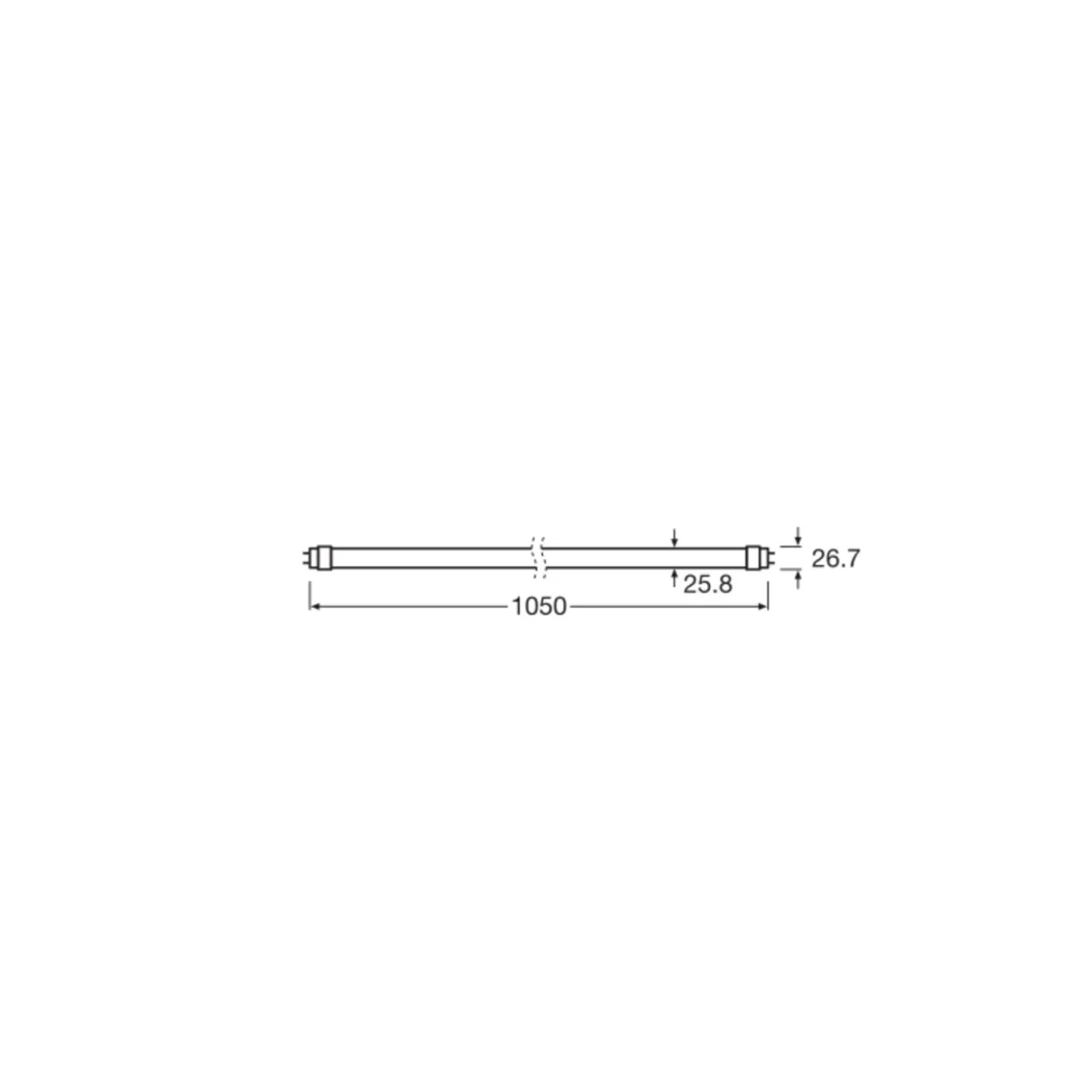 Osram LED Rör T8 (EM/Mains) Standard Output 11.6W 1400lm - 840 Kallvit | 105cm - Ersättare 38W