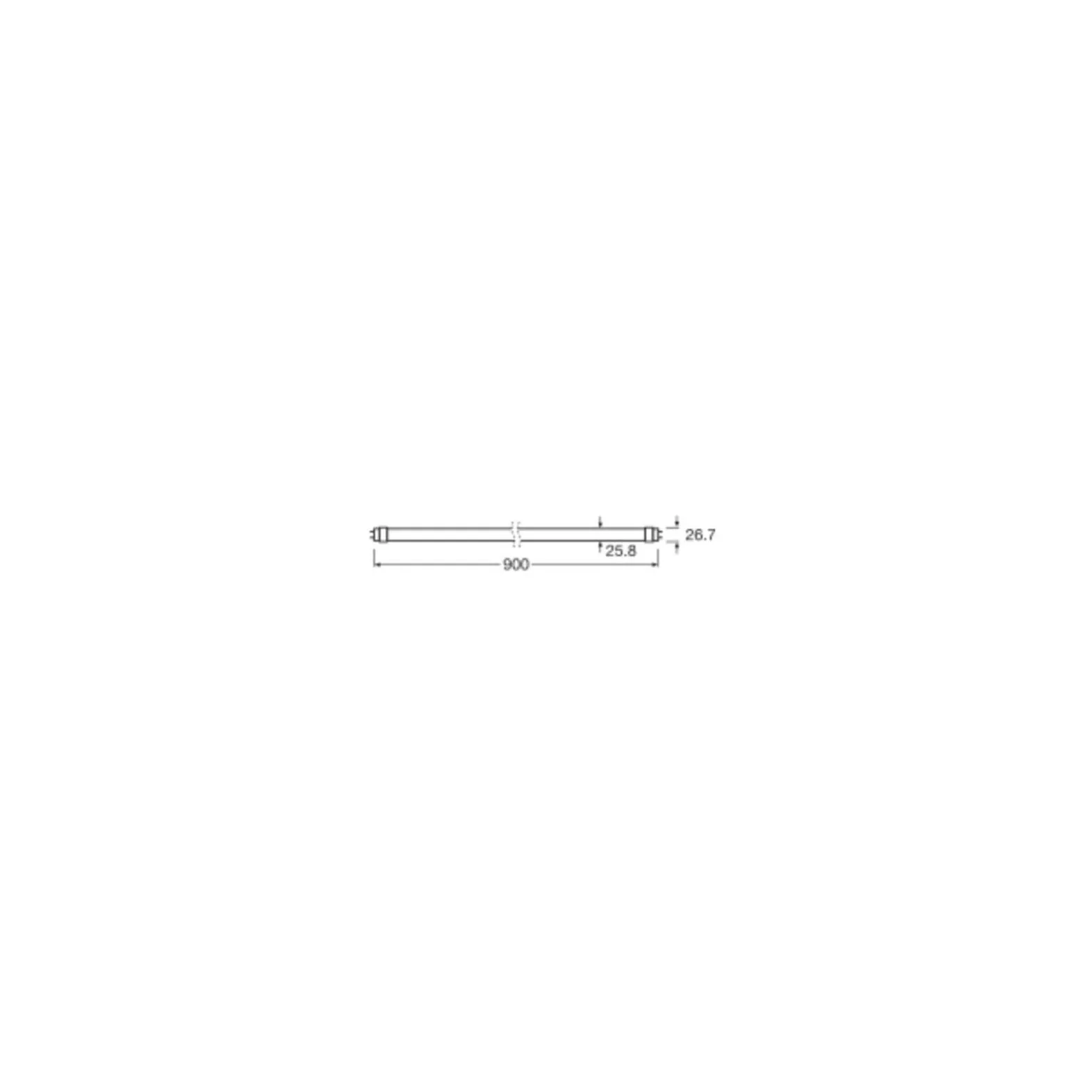 Osram LED Rör T8 Fluora (EM/Mains) Standard Output 10W 720lm - 825 Extra Varm Vit | 90cm - Ersättare 30W