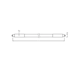 Osram LED Rör T5 (HF) High Efficiency 7W 900lm - 830 Varm Vit | 55cm - Ersättare 14W