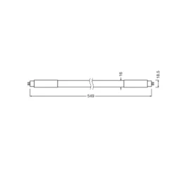Osram LED Rör T5 (HF) High Efficiency 7W 900lm - 830 Varm Vit | 55cm - Ersättare 14W