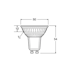 Osram LED Spot GU10 PAR16 2W 360lm 36D - 827 Extra Varm Vit | Ersättare 50W - Ultra Efficiency