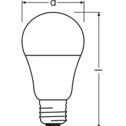 Osram LED Star Classic E27 Päron Matt 6.5W 600lm - 827 Extra Varm Vit | Ersättare 45W