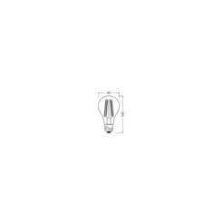 Osram Led Star Classic LED E27 Päron Filament Klar 7.3W 806lm - 827 Extra Varm Vit | Med Ljussensor