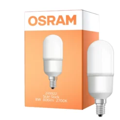 Osram LED Star Stick E14 Matt 8W 806lm - 827 Extra Varm Vit | Ersättare 60W